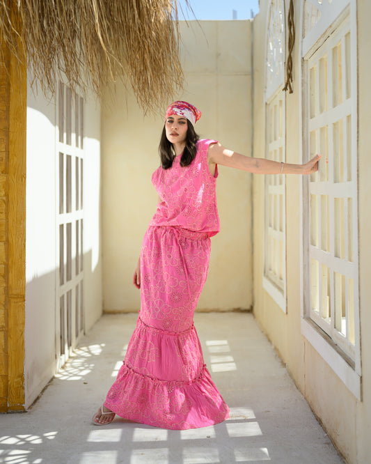 "Fuscia Eylelt Ensemble " Set