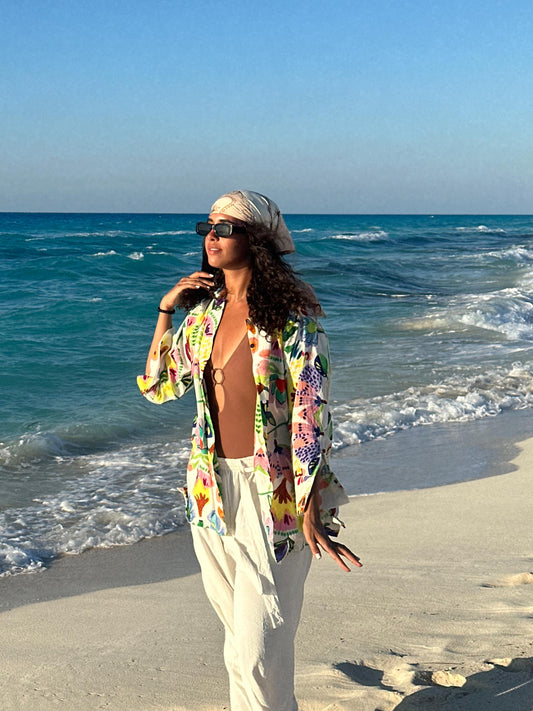 The ‘Shaghaf’ Floral Blouse