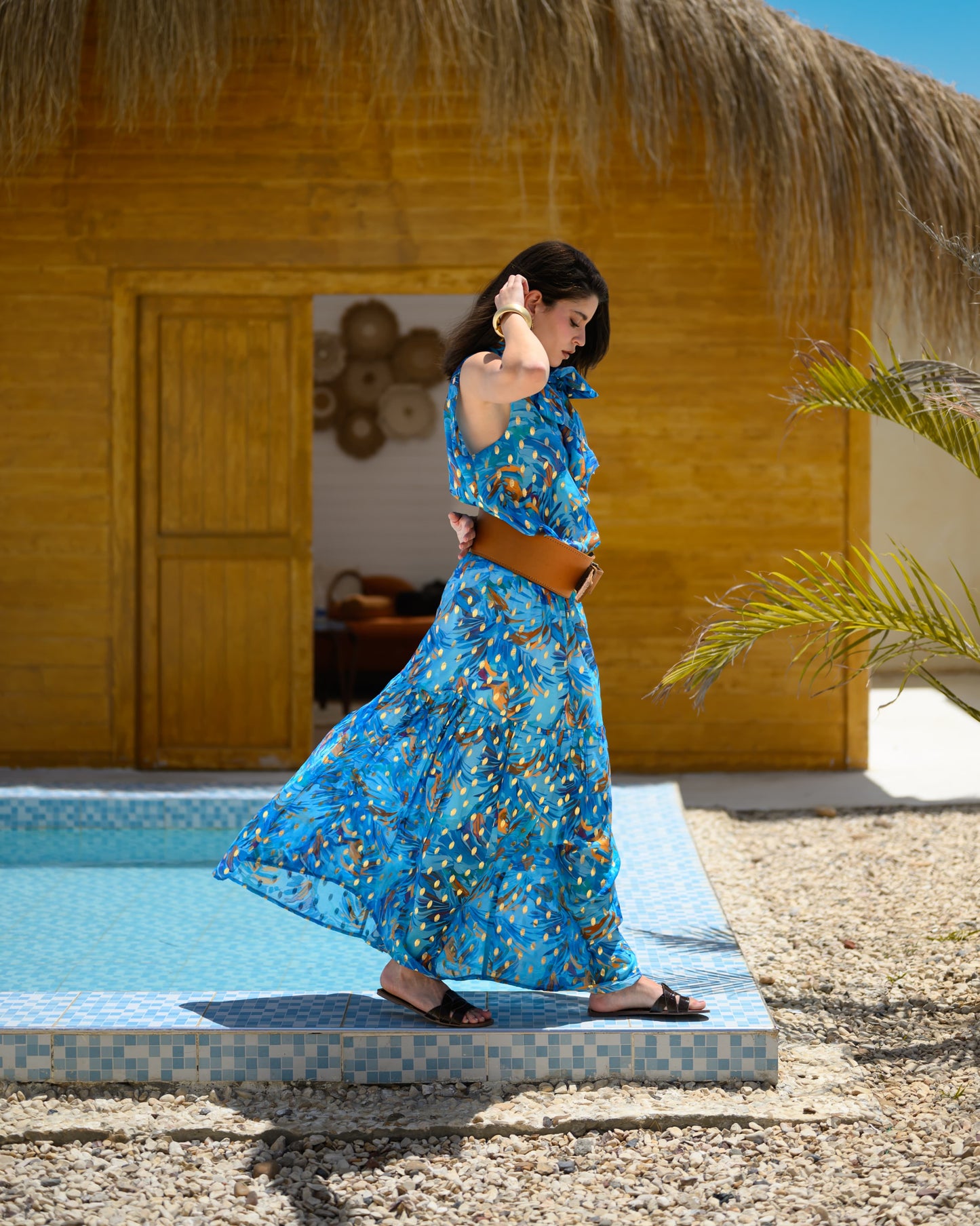 "Blue Star" Voile Ensemble