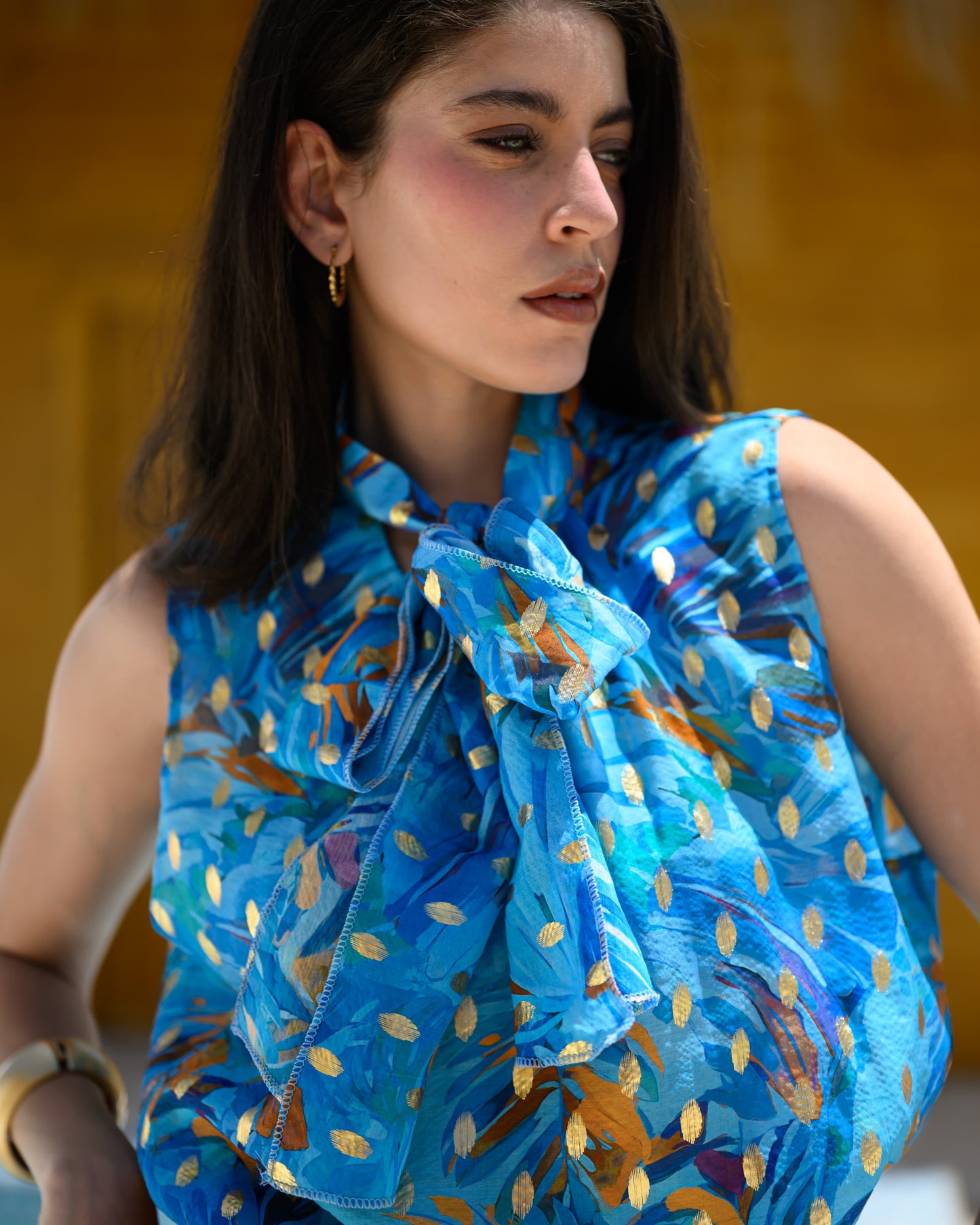 "Blue Star" Voile Ensemble
