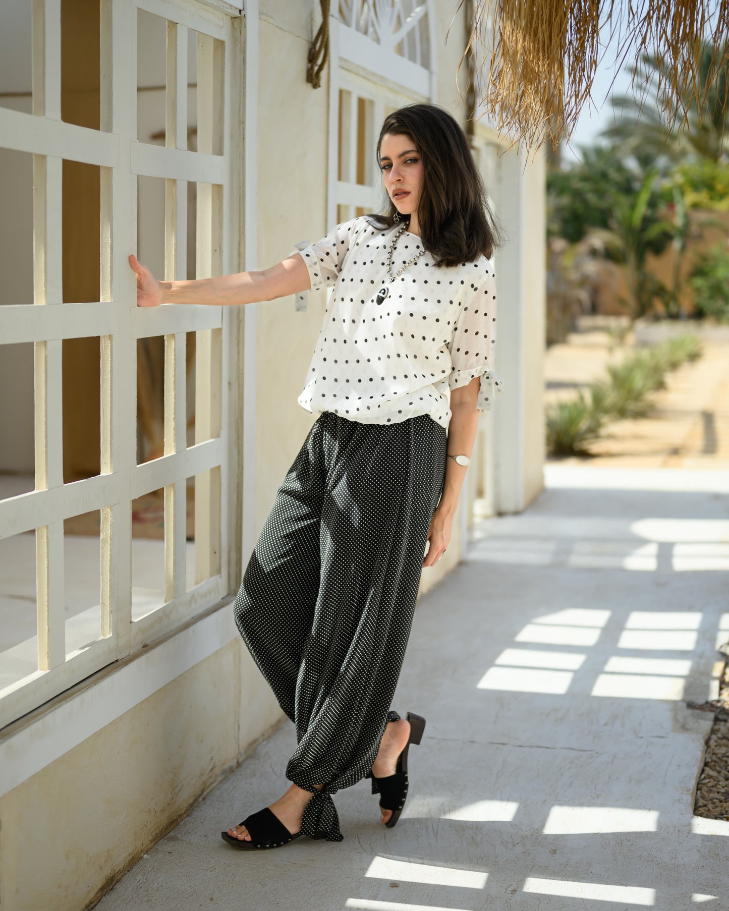 The Polka Chiffon Set
